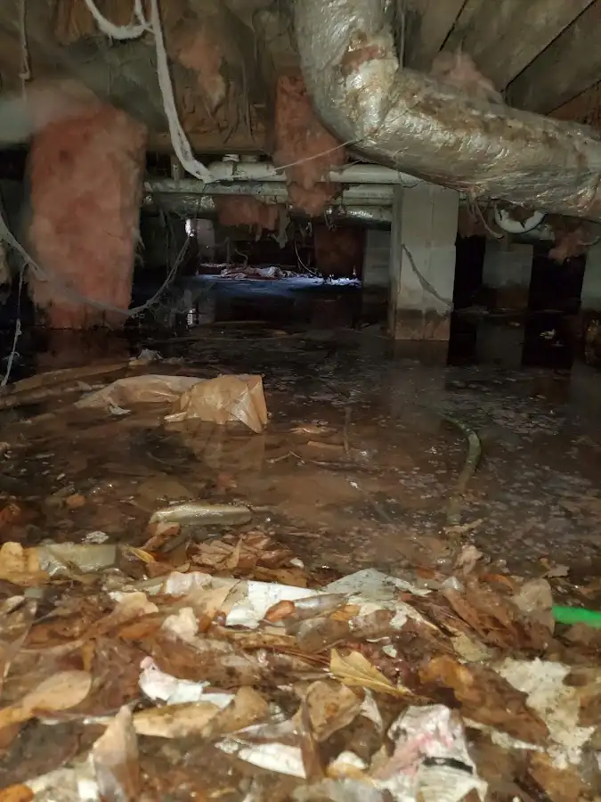 Crawl space flood assessment for Commercial Water Damage Restoration in Kendallville
