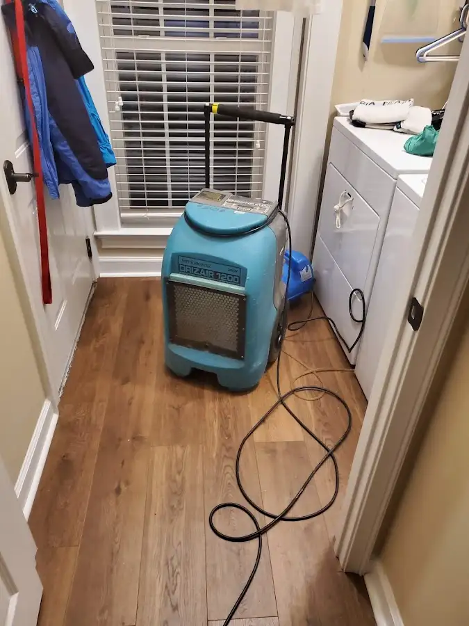 Commercial dehumidifier deployed for Flood Damage Cleanup in Kendallville
